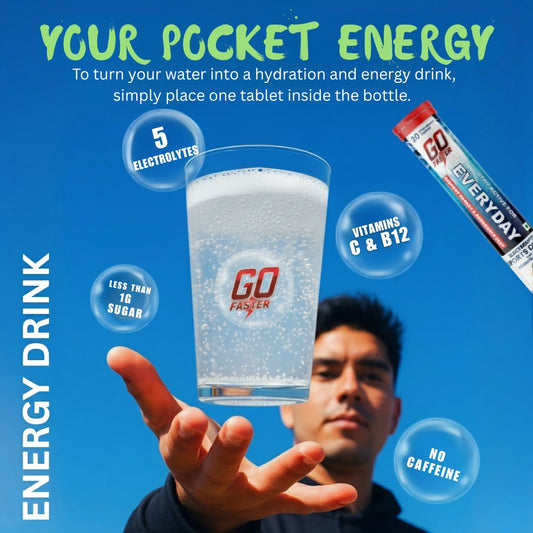 GOFASTER Everyday Electrolyte Sports Drink Lemon Flavored Pack of 2